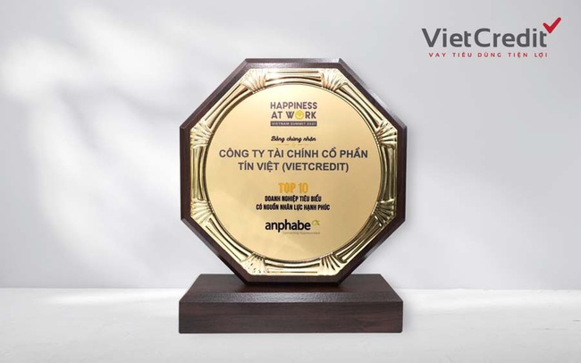 VietCredit được vinh danh top 10 doanh nghiệp có nguồn nhân lực hạnh phúc