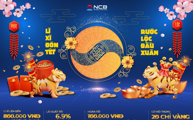 Cơ hội trúng Vàng khi giao dịch đầu xuân tại NCB