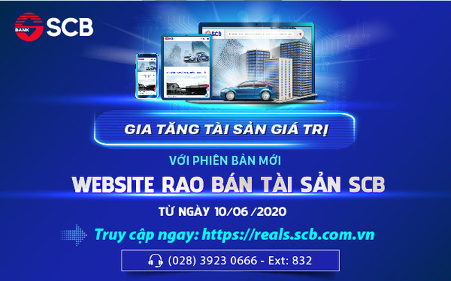 SCB ra mắt phiên bản mới của website rao bán tài sản