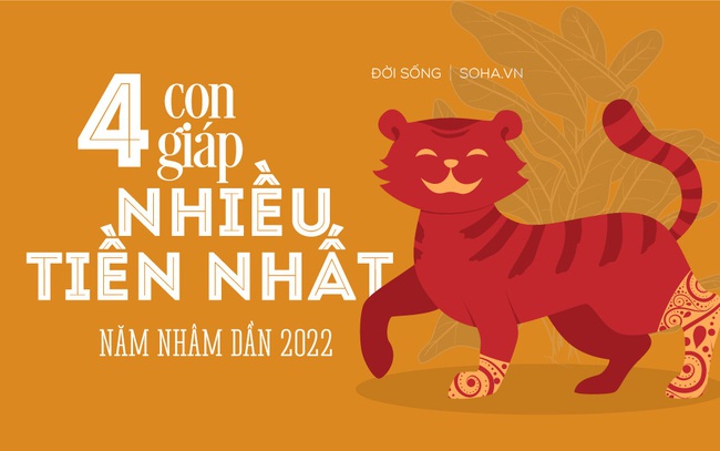 4 con giáp nhiều tiền nhất trong năm Nhâm Dần 2022: Hãy xem có bạn trong đó hay không!