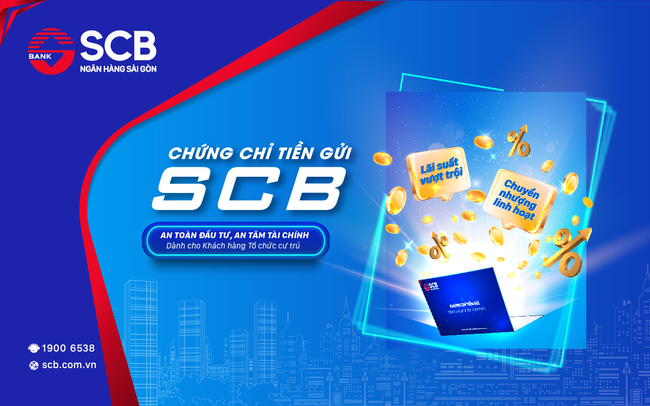 SCB phát hành chứng chỉ tiền gửi mới dành cho khách hàng doanh nghiệp