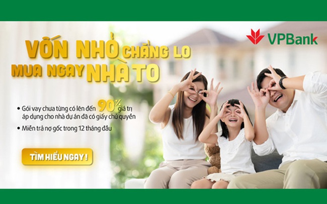 Mua nhà chung cư có giấy sở hữu với lãi suất chỉ từ 5,9% tại VPBank