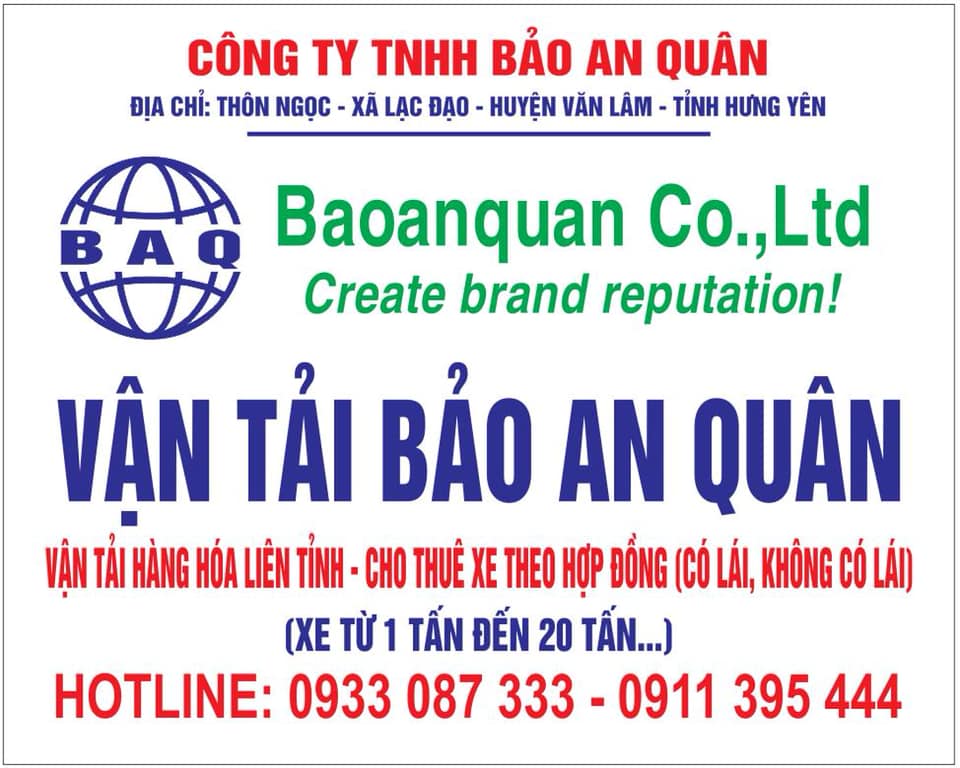 Doanh Nhân Thành Đạt Với Thương Hiệu Bảo An Quân Chuyên Cung Cấp Dịch Vụ Vận Tải  Hàng Hóa Bắc Trung Nam Và Liên Tỉnh Chuyên Nghiệp – Uy Tín – Chất Lượng