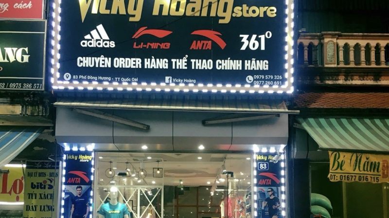 Vicky Hoàng Sport Chuyên Cung Cấp Các Sản Phẩm Về Thể Thao Như Quần Ao, Giày Dép, Đồ Tập Gym, Chạy Bộ… Uy Tín – Chất Lượng