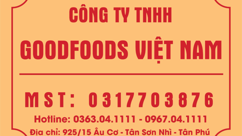 GOOD FOODS VIỆT NAM CHUYÊN CUNG CẤP YẾN CHƯNG THẢO DƯỢC – GẠO VIỆT – NÂNG TẦM VIỆT – GIÁ TRỊ BỮA CƠM VIỆT!