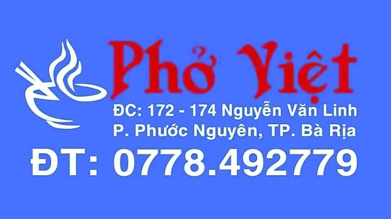 “Phở Việt – Hương Vị Truyền Thống Tại Bà Rịa: Một Điểm Đến Không Thể Bỏ Qua”